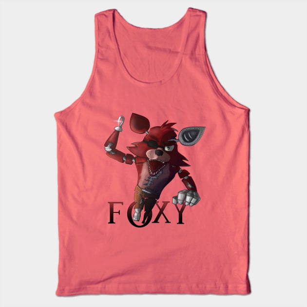 Foxy the Pirate Attack Tank Top by Revi